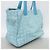 Borsa Tote Chanel New Travel in nylon Blu - vista 2