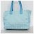 Borsa Tote Chanel New Travel in nylon Blu - vista 9
