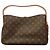 Borsa a tracolla Louis Vuitton Monogram Slouchy PM Marrone - vista 7