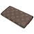 Portafoglio lungo bi-fold Monogram Louis Vuitton Marrone - vista 3