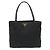 Borsa Tote Prada con logo triangolare Nero
