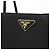 Borsa Tote Prada con logo triangolare Nero - vista 8