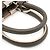 Borsa 2-Way Fendi Petit Trois Jour Mini Grigio - vista 4