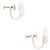 Orecchini a clip Bean in argento sterling vintage Tiffany & Co. Elsa Peretti Metallico - vista 2