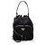 Prada Re-Nylon Duet Beuteltasche mit Kordzug Schwarz