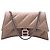Hourglass Borsa a tracolla Crush in pelle Balenciaga Marrone Beige