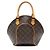 Borsa Louis Vuitton Vintage Monogram Canvas Ellipse PM Marrone
