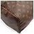 Borsa da viaggio Louis Vuitton Keepall Marrone - vista 3