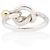 Tiffany & Co. Love Knot Ring aus Sterlingsilber und 18k Gold mit Haken- und Ösenverschluss - Größe 4 1/4 Golden Metallisch - Ansicht 3