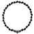Gabrielle Bracciale rigido Chanel in pelle con catena e chiusura CC Grigio - vista 2