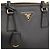 Borsa Prada Galleria Triangle Logo Nero - vista 7