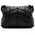 Autre Marque Saint Laurent Lambskin Monogram Puffer LouLou Medium Shoulder Bag Black - view 3