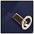 Bulgari Portafoglio lungo Bvlgari Logo Clip Blu - vista 5