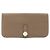 Hermès Portafoglio lungo Hermes Dogon Marrone Beige
