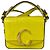 Chloé Borsa Chloe Mini C Satchel in pelle di vitello embossed croc giallo