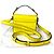 Chloé Borsa Chloe Mini C Satchel in pelle di vitello embossed croc giallo - vista 2