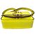 Chloé Borsa Chloe Mini C Satchel in pelle di vitello embossed croc giallo - vista 3
