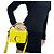 Chloé Borsa Chloe Mini C Satchel in pelle di vitello embossed croc giallo - vista 4
