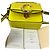 Chloé Borsa Chloe Mini C Satchel in pelle di vitello embossed croc giallo - vista 5