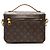 Borsa a tracolla Louis Vuitton Monogram Canvas Pochette Metis Marrone - vista 3