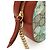 Borsa a tracolla con catena Gucci GG Blooms Marrone Beige - vista 4