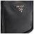 Bolsa de Ombro Prada Vittello Dyno Soft Preto - vista 6