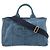 Saco Tote Prada Canapa Azul