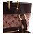 Borsa Tote Louis Vuitton Lucille GM Rosso - vista 6