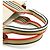 Borsa Tote Burberry Icon Stripe Canvas Marrone Beige - vista 6