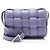 Bolsa Tiracolo Cassette em Couro Acolchoado Bottega Veneta Roxo