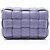 Bolsa Tiracolo Cassette em Couro Acolchoado Bottega Veneta Roxo - vista 3