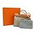 Hermès Herbag Zip PM Blu in Tela - vista 9
