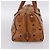 MCM Vicetos Porte-documents en cuir marron - vue 3