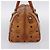 MCM Vicetos Porte-documents en cuir marron - vue 4