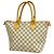 Borsa Louis Vuitton Damier Azur Saleya PM Bianco