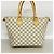 Borsa Louis Vuitton Damier Azur Saleya PM Bianco - vista 12