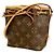 Borsa a tracolla Louis Vuitton Monogram Nano Noe Marrone