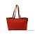 Prada Tote/Schultertasche aus rotem Nylon und Leder - Ansicht 3