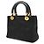 Borsa Tote Christian Dior Lady Cannage Black Nero - vista 3