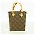 Borsa Louis Vuitton Monogram Petite Sac Plat Marrone - vista 9