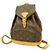 Louis Vuitton Monogram Mini Montsouris Rucksack Braun