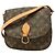 Louis Vuitton Monogram Saint Cloud GM Schultertasche Braun