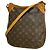 Bolso de hombro Louis Vuitton Monogram Odeon PM Castaño