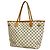 Borsa Tote Louis Vuitton Damier Azur Neverfull MM Bianco