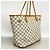 Borsa Tote Louis Vuitton Damier Azur Neverfull MM Bianco - vista 2