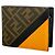 Fendi Zucca Wallet Brown Black PVC