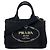 Prada Canapa Canvas Handtasche Schwarz