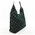 Borsa a tracolla Gucci in camoscio nero 001 3297 - vista 2