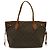 Borsa Tote Louis Vuitton Monogram Neverfull PM Marrone Bianco Monogramma - vista 2