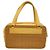 Borsa in tela Chanel beige e marrone